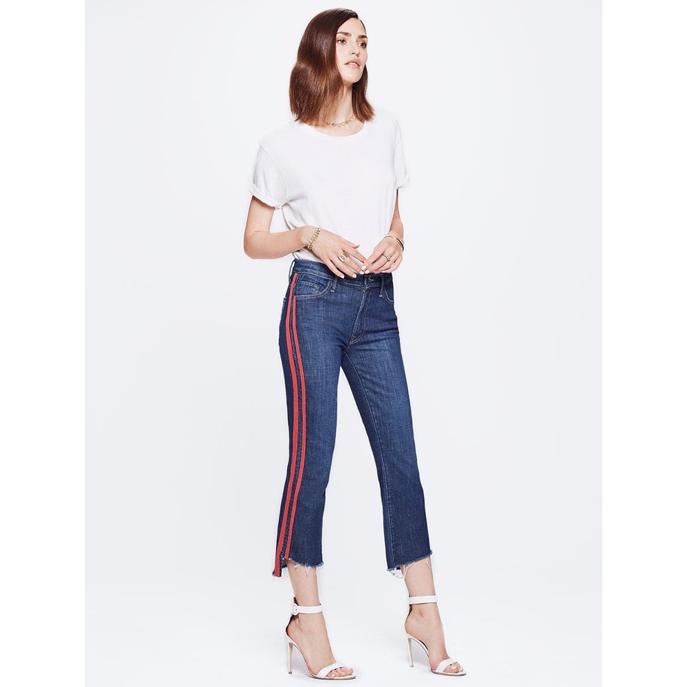 Mother Insider Crop Step Fray in Speed Racer Size 25
